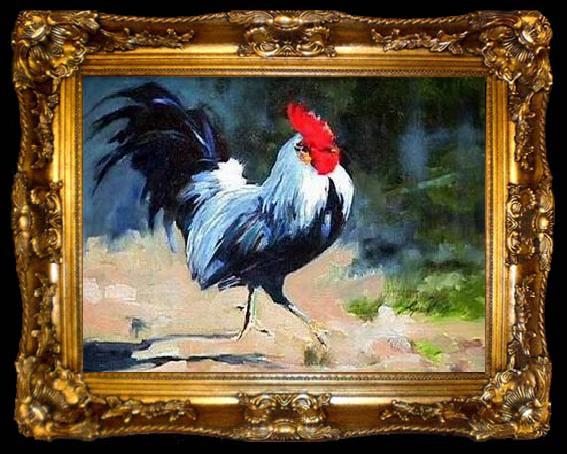 framed  unknow artist Cock 183, ta009-2